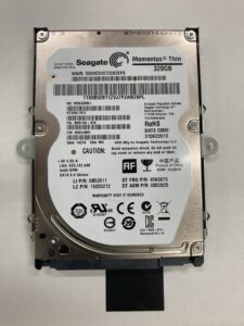 【データ復旧・データ復元成功実績】HDD Seagate ST320LT012 320GB ノートPC内蔵HDD、異音が発生する