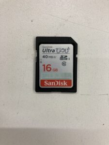 【データ復旧・データ復元成功実績】SDカード SanDisk Ultra 16GB　フォーマット要求エラー