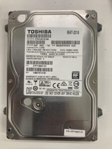 【データ復旧・データ復元成功実績】HDD TOSHIBA DT01ACA100 1TB デスクトップ内蔵HDD。PC起動しない。BIOS画面になる。