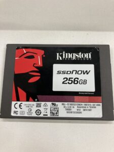 【データ復旧・データ復元成功実績】SSD Kingston SSDNOW 256GB ノートPC内蔵SSD。OS起動しない。BIOSで認識しない。