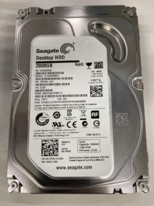 【データ復旧・データ復元成功実績】HDD Seagate ST2000DM001 2TB　デスクトップ内蔵HDD、Windows起動しない